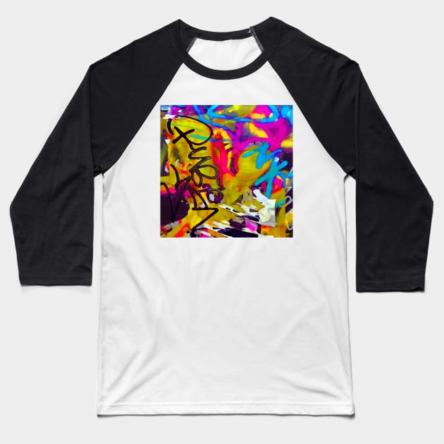 Graffiti #45 Baseball T-Shirt by markross